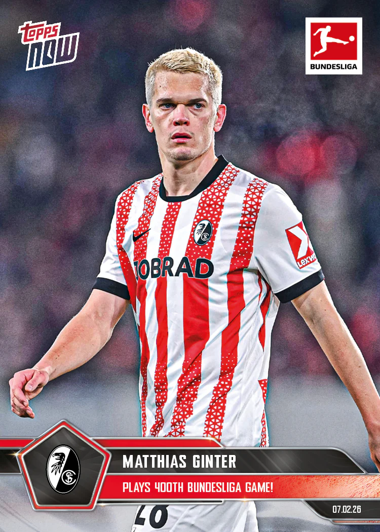 Matthias Ginter - 2025-26 Bundesliga Topps NOW® - Card 118 - PR: 156