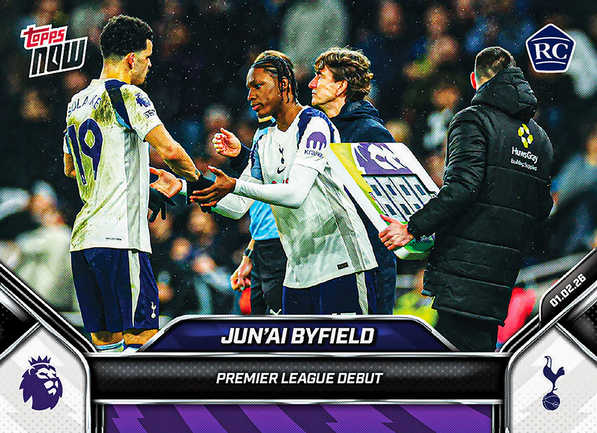 Jun'ai Byfield - 2025-26 Premier League Topps NOW® - Card 126 - PR: 545