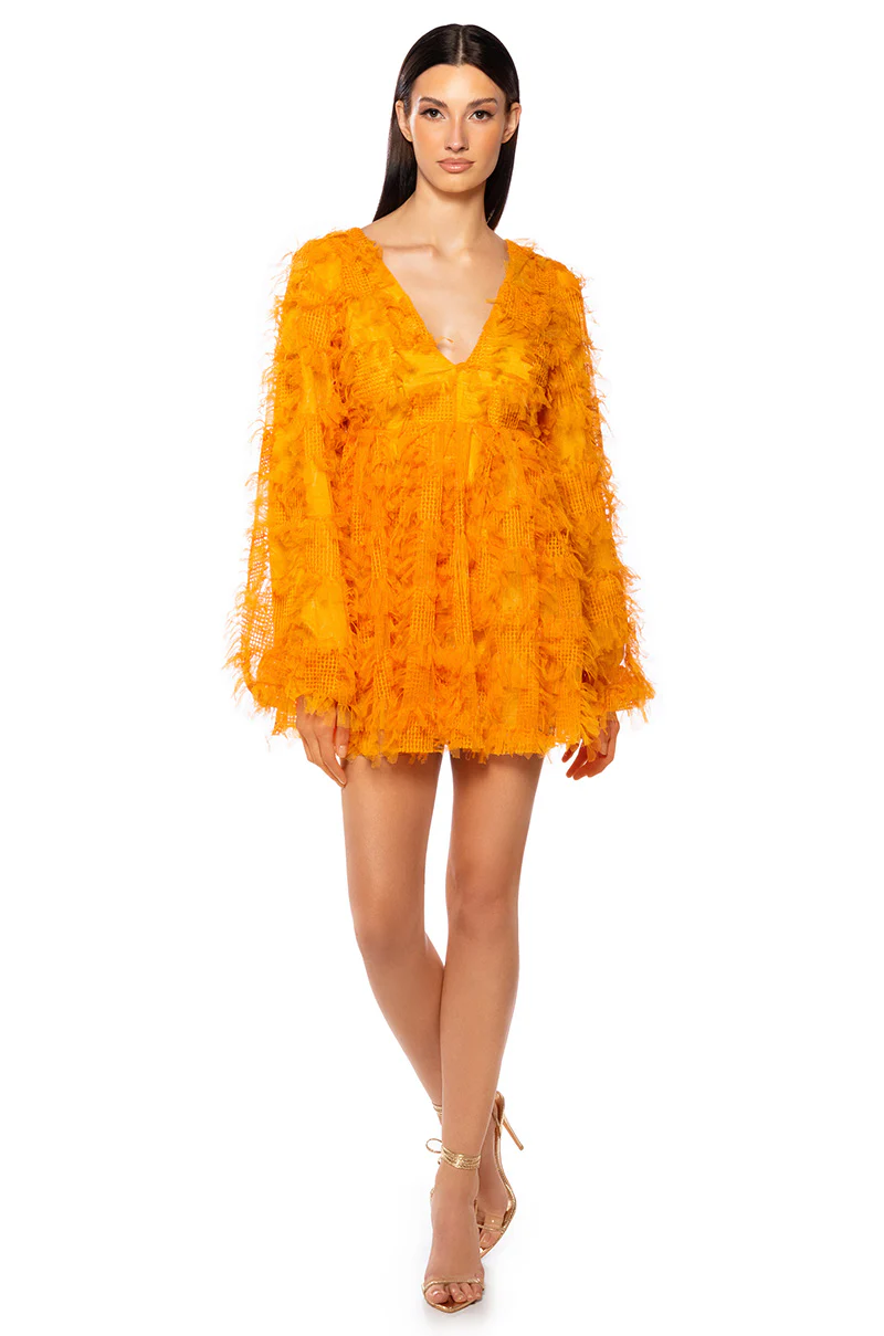Hard To Forget Me Textured Mini Dress