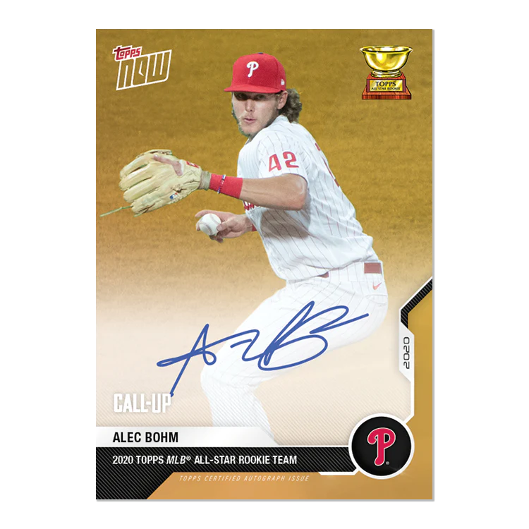 On-Card Auto # to 1 - Alec Bohm - MLB TOPPS NOW® Card RC-01F