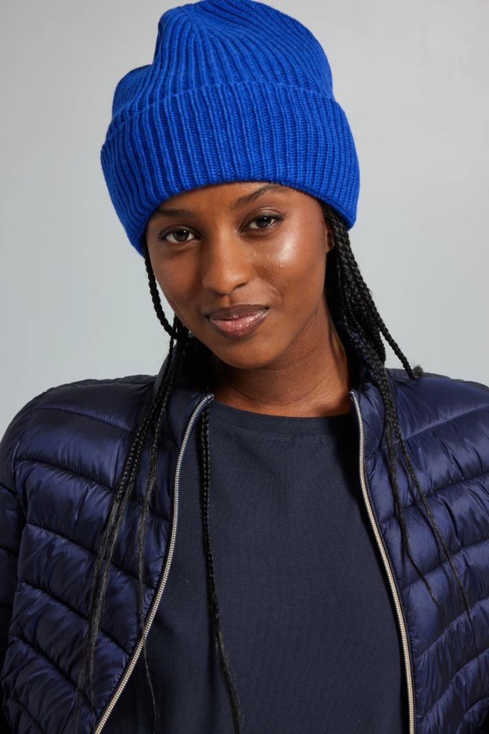 Turn-up beanie hat - BLUETTE
