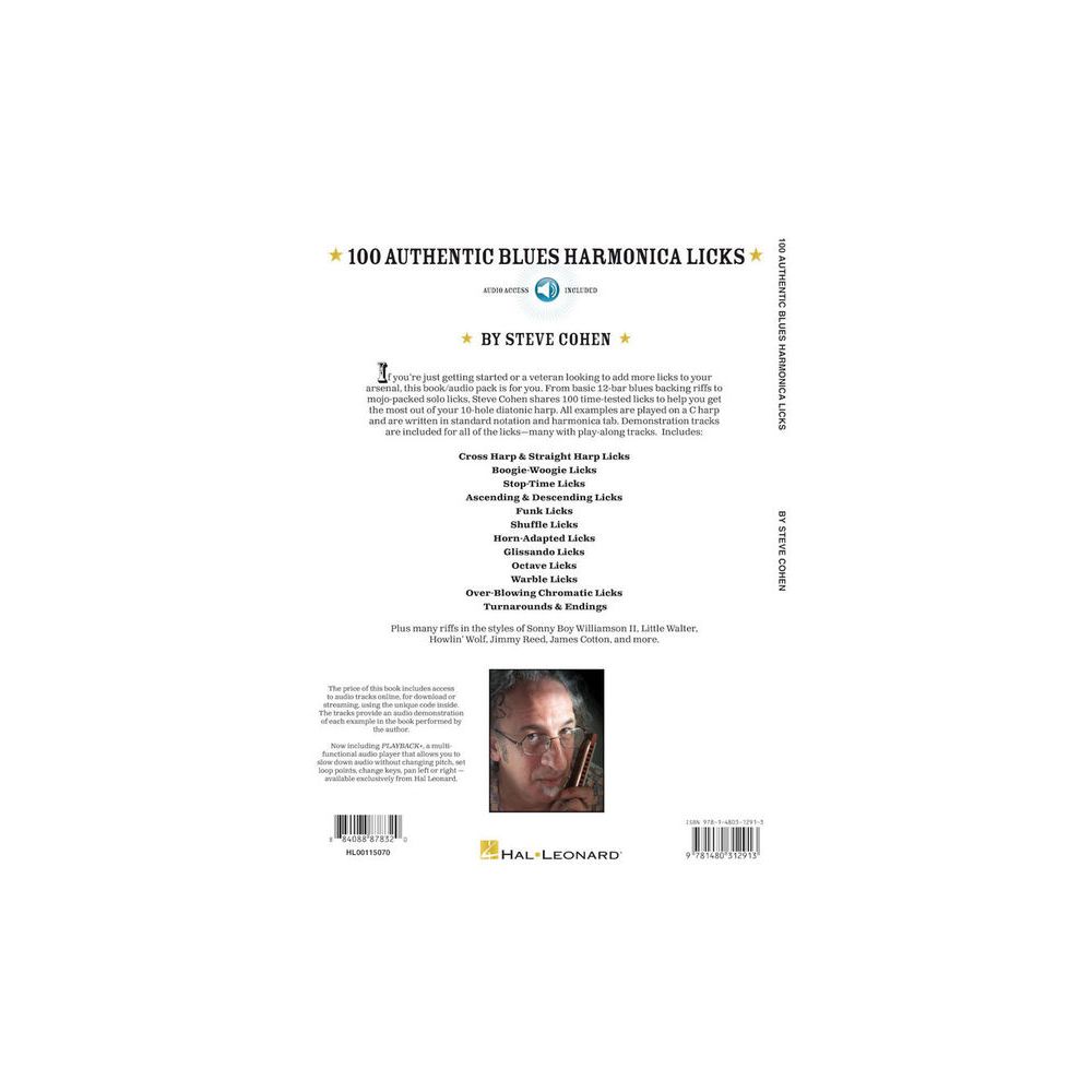 Hal Leonard 100 Authentic Blues Harmonica – Thomann Ireland