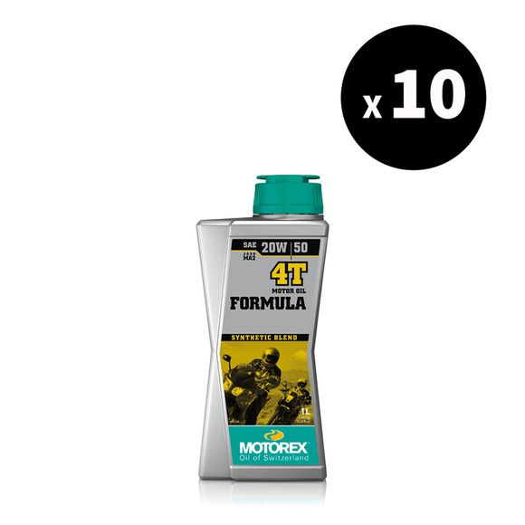 Huile moteur Motorex Formula - 20W50 10x1L UniverselRef : MX00126A / 3032276