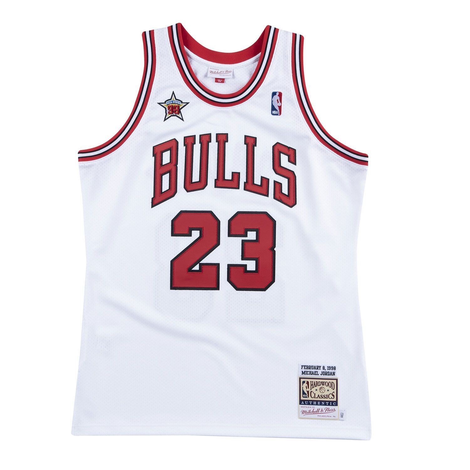 Michael Jordan #23 1998 All-Star Game Authentic NBA Jersey White