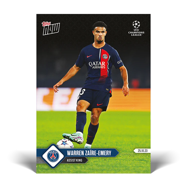 Topps UK - Warren Zaire-Emery - Assist King - UCL TOPPS NOW® Card #51