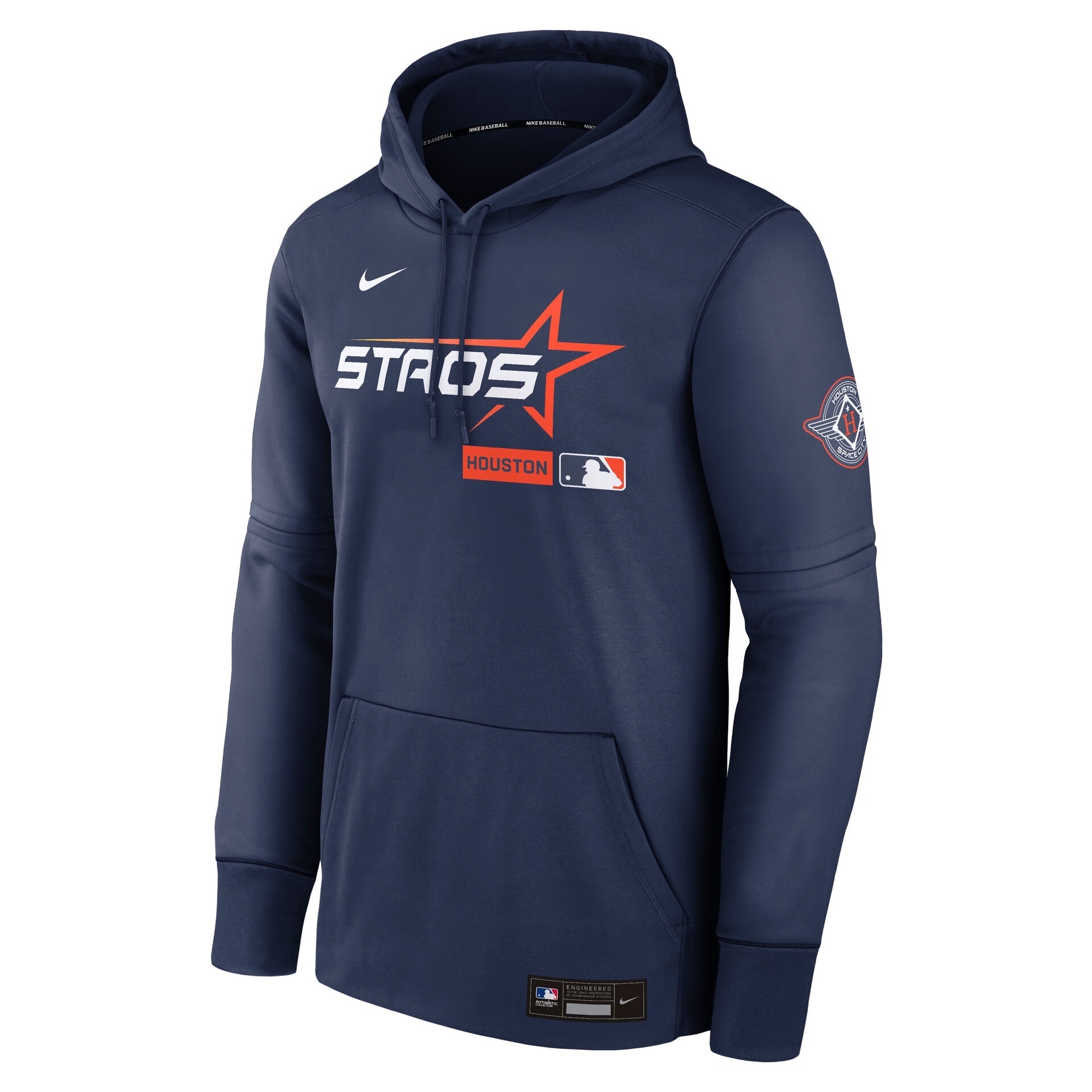 Houston Astros City Connect 2026 MLB Authentic Therma Hoodie Navy