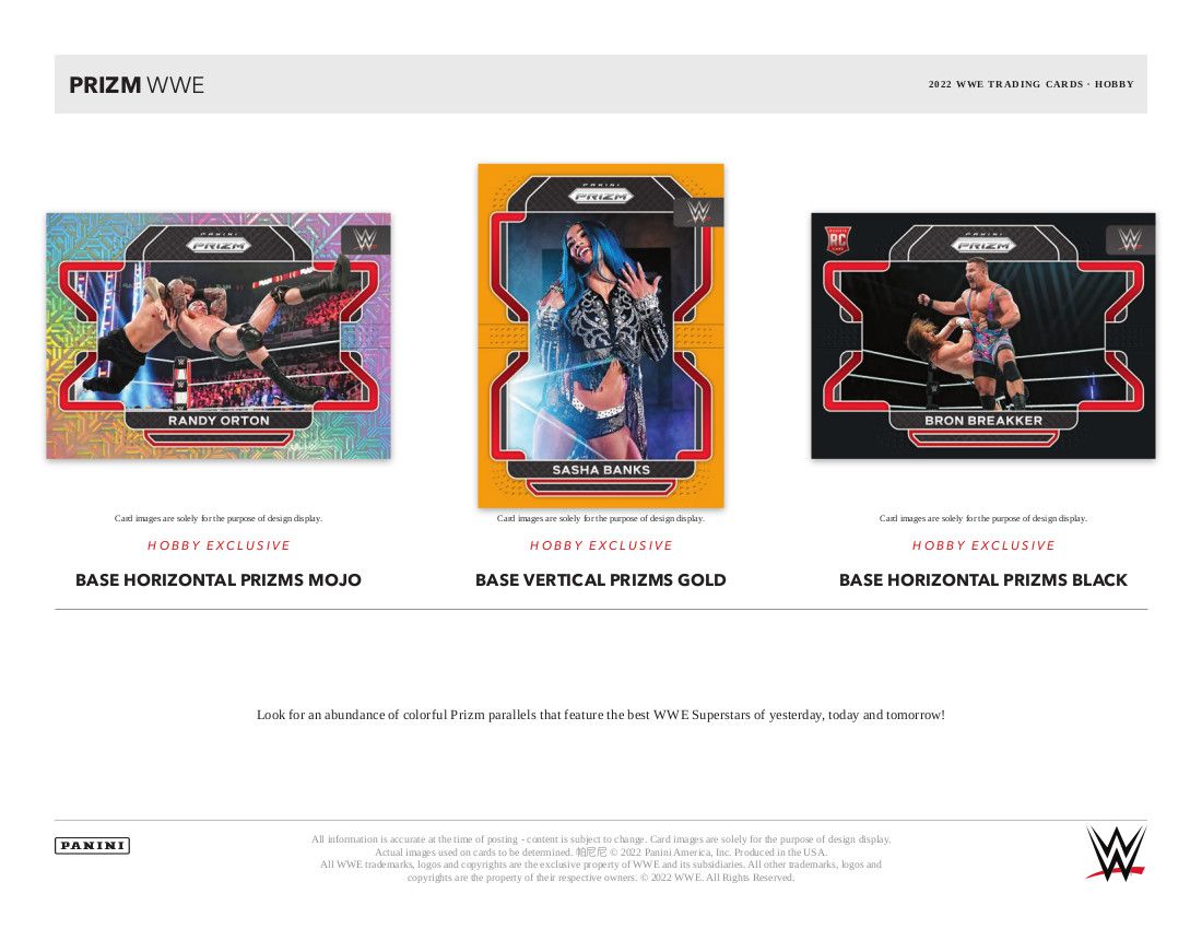 2022 Panini Prizm WWE Wrestling Hobby Box