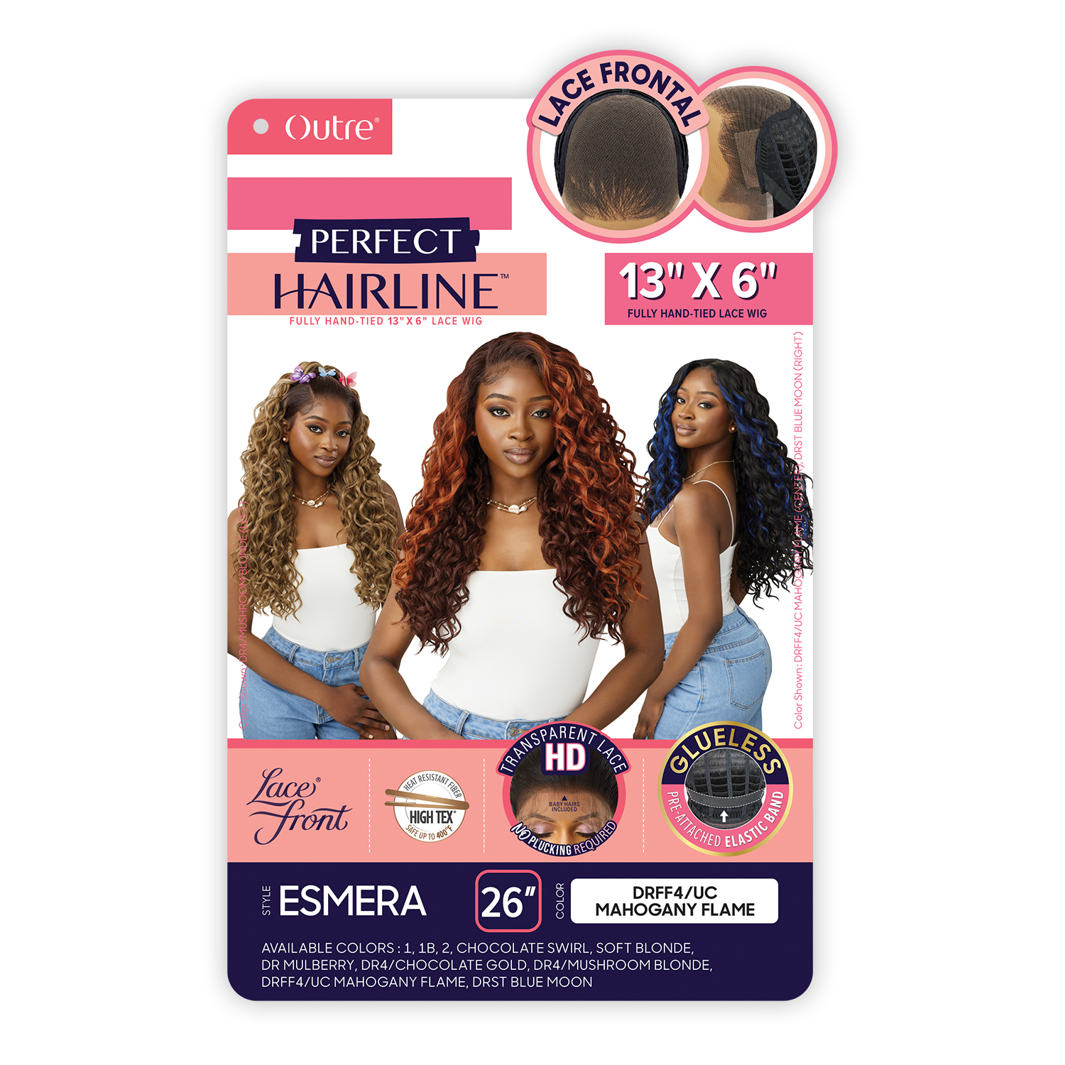 Outre HD Lace Frontal Wig Perfect Hairline Glueless Fully Hand-Tied 13X6 Lace Wig Esmera