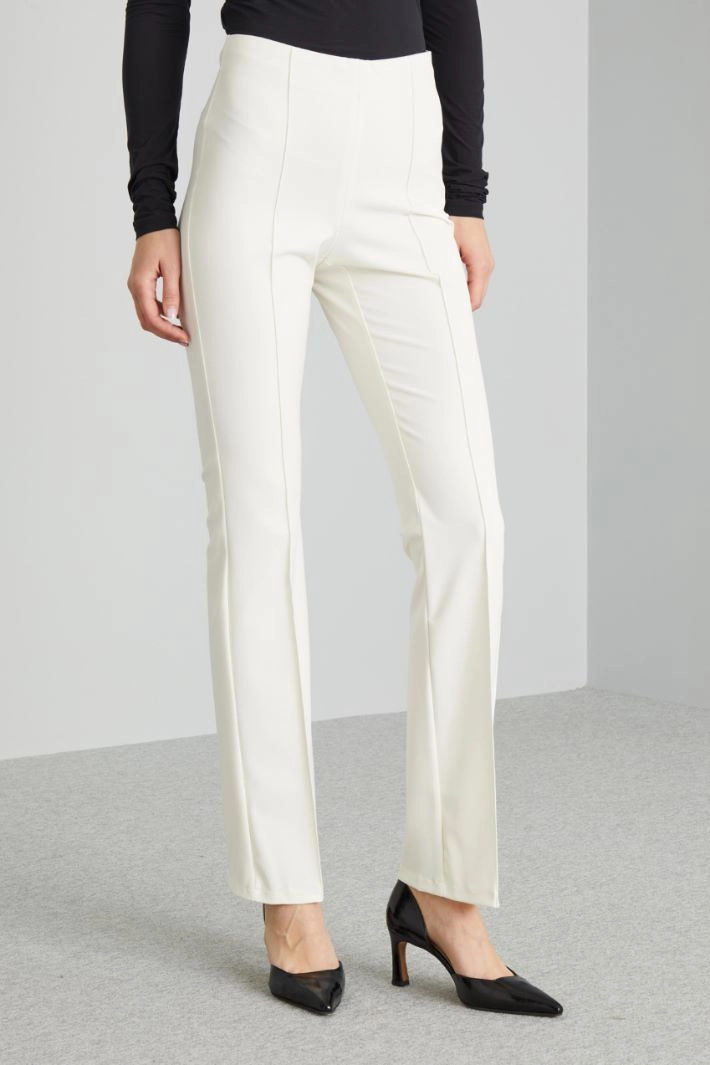 Technical fabric trousers - MILK