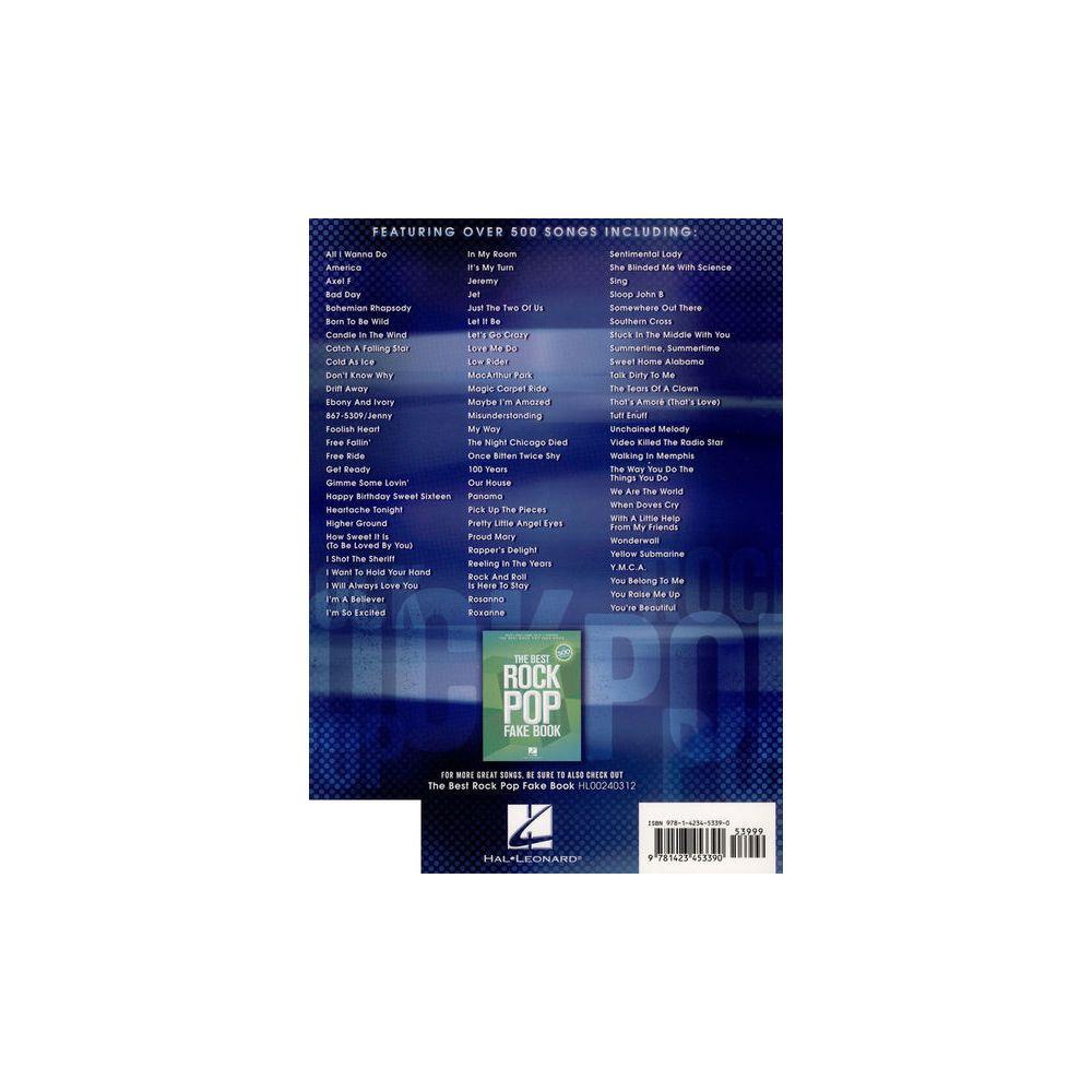 Hal Leonard Ultimate Rock Pop Fake Book – Thomann Ireland