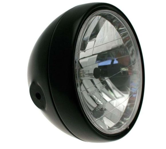 Bihr Classic Black Headlight Ø180x160mm UniversalRef: BI00926A / 1064252