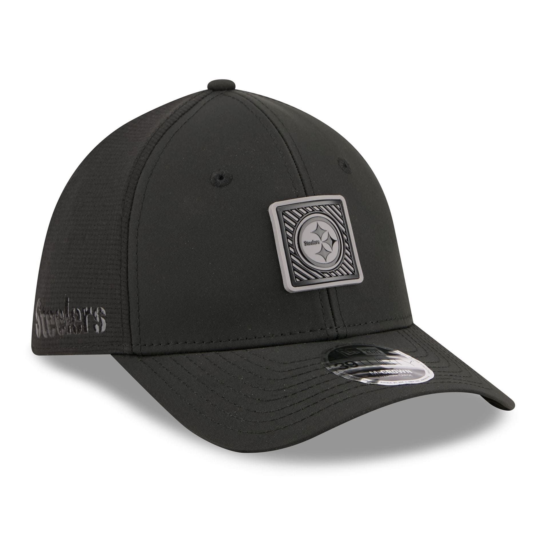 Pittsburgh Steelers Black 2026 NFL Training Camp 39THIRTY Flex Cap