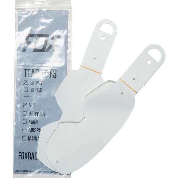 Tear-offs Fox VUE STANDARD TEAR OFFS - ColorlessRef : FX2037 / 23512-012-NS