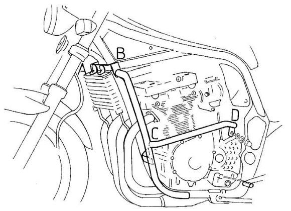 Hepco & Becker Crashbar engine guard - blackRef: Hbe05027A / 501309 00 01