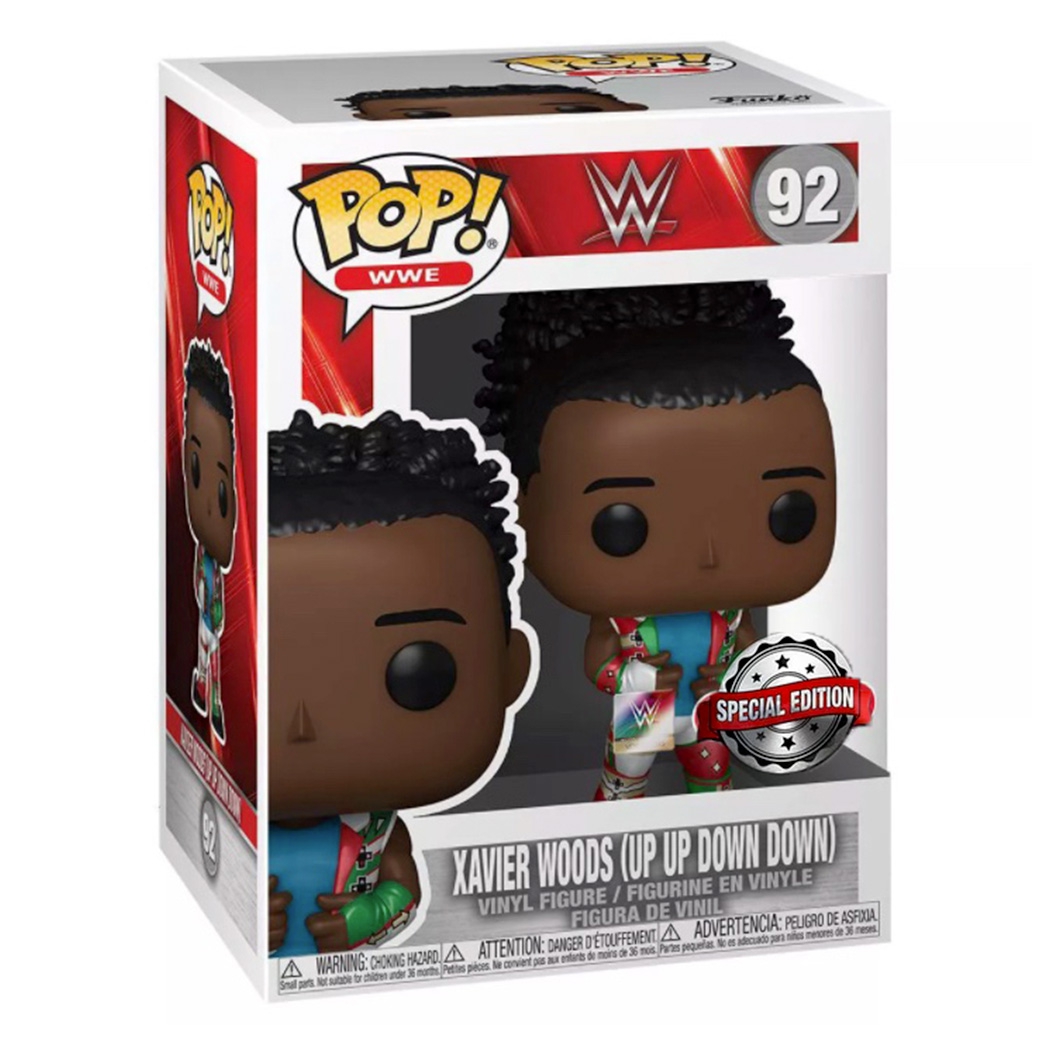 Funko POP! #92 Xavier Woods (Up Up Down Down) Exclusive Vinyl WWE Figure