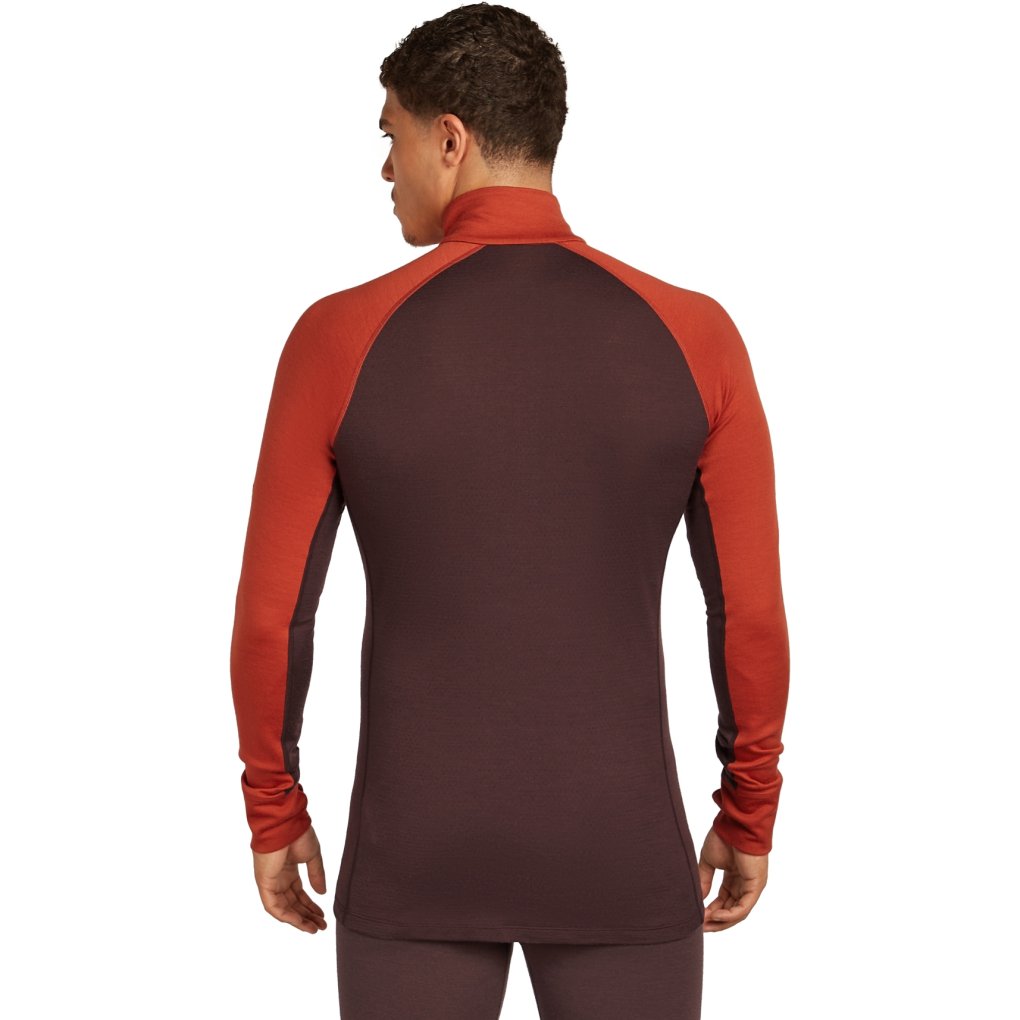 Icebreaker Merino 260 ZoneKnit™ Long Sleeve Half Zip Thermal Top Men - Java/Agate