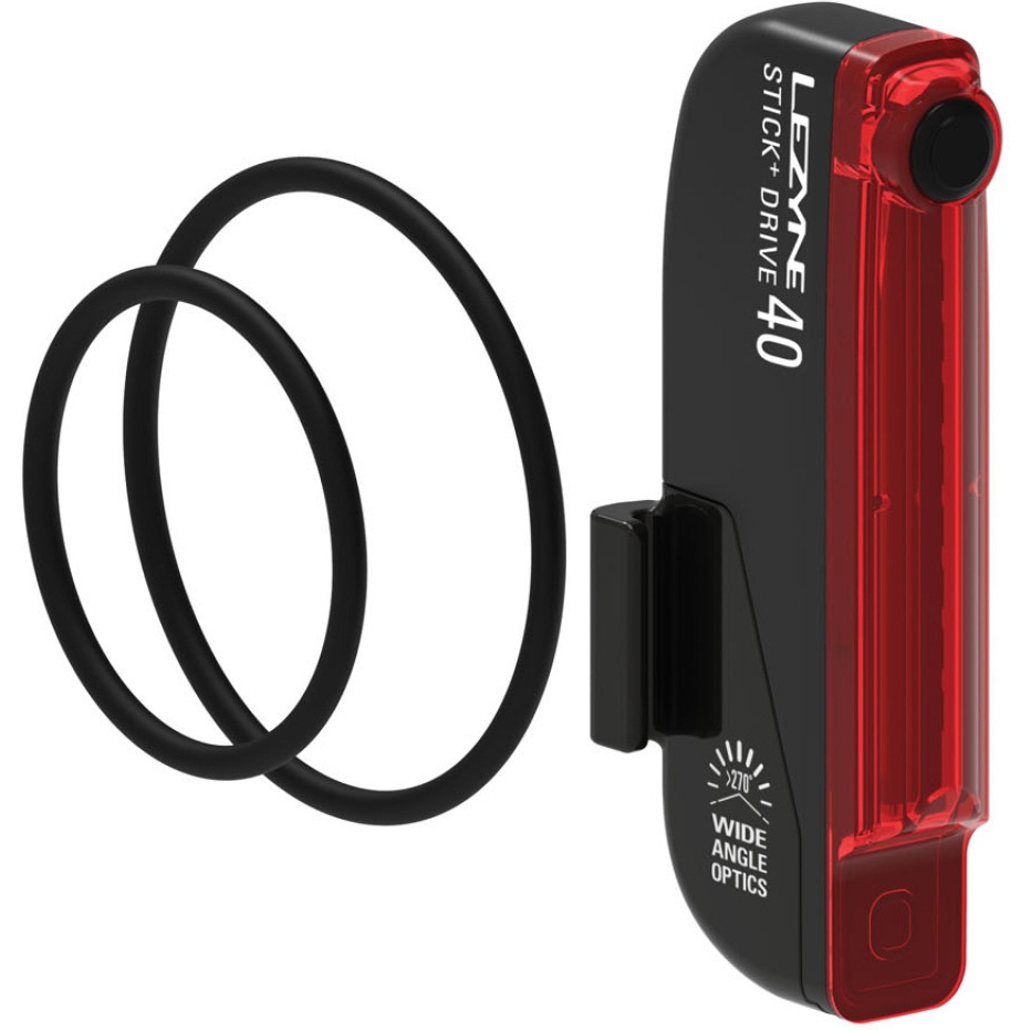 Lezyne Stick+ Drive Rear Light - w/o StVZO - black
