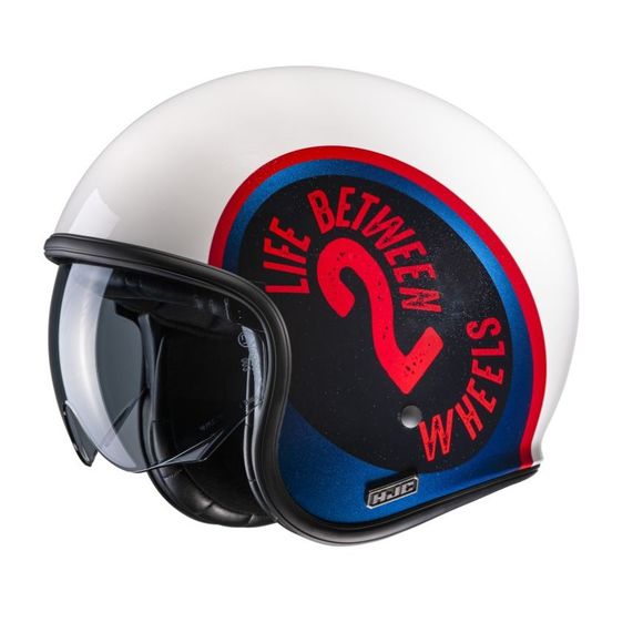 HJC V30 jet helmet - HARVEY - White / RedRef: Hj0945-C53852