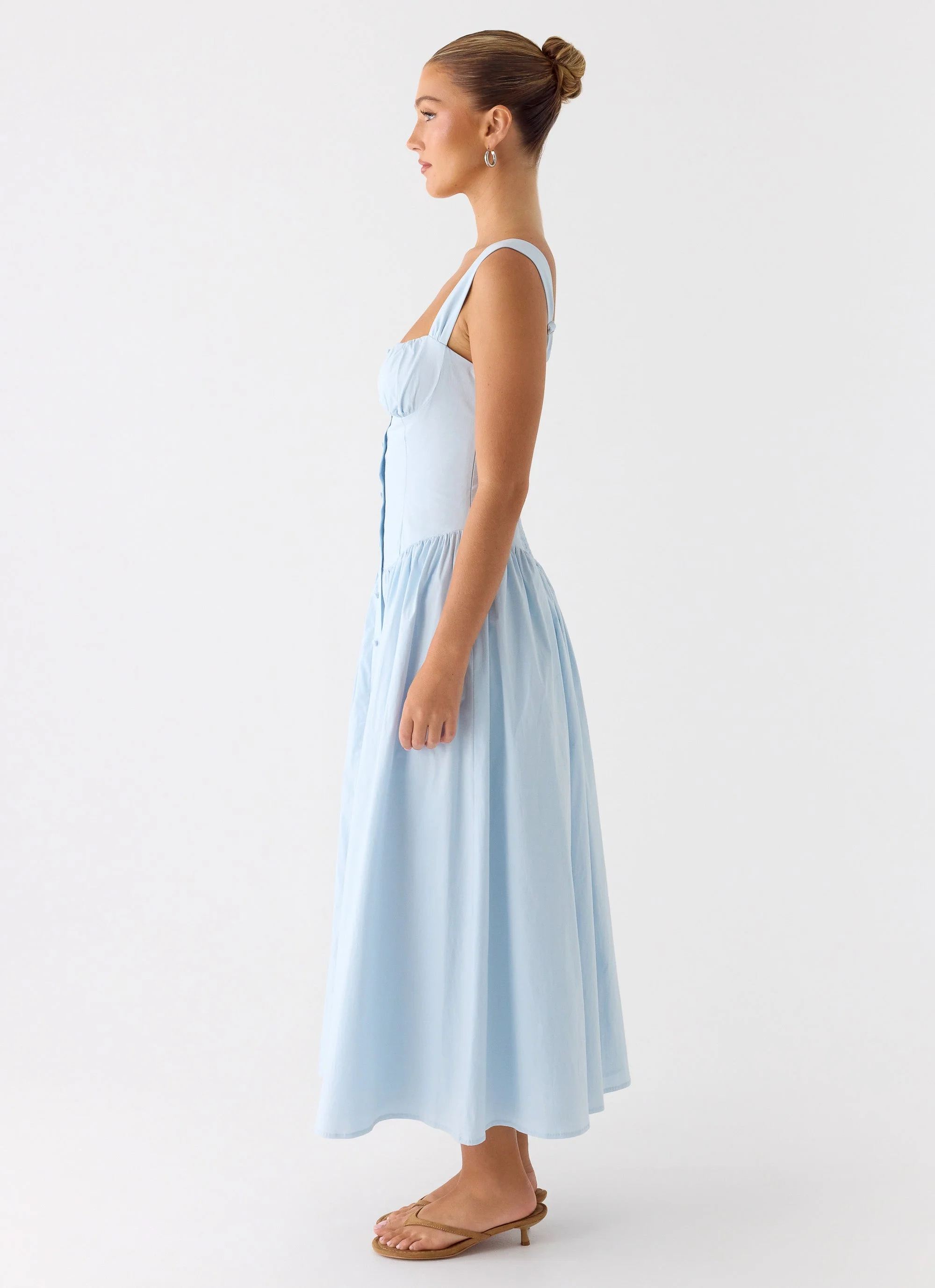 Emmalina Midi Dress - Blue