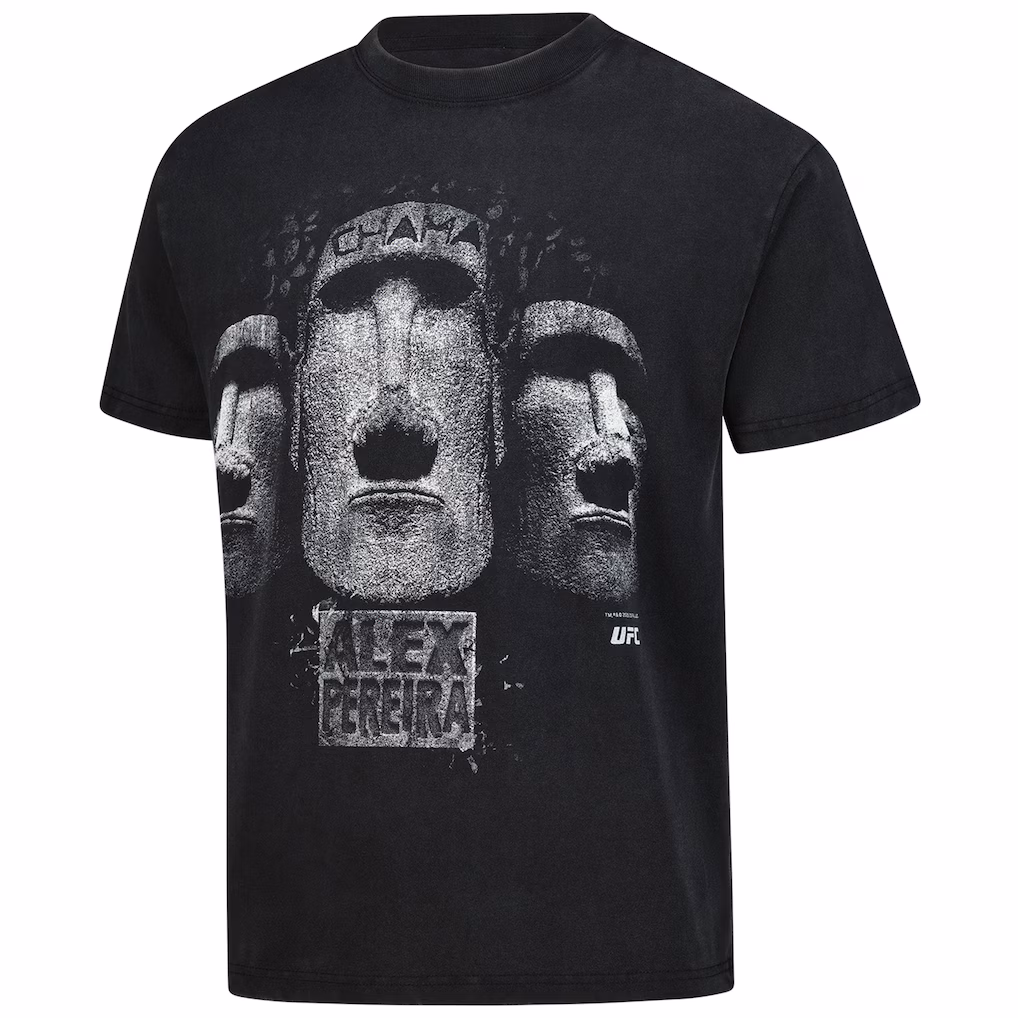 Men's Black Alex Pereira Chama Stone Boxy T-Shirt