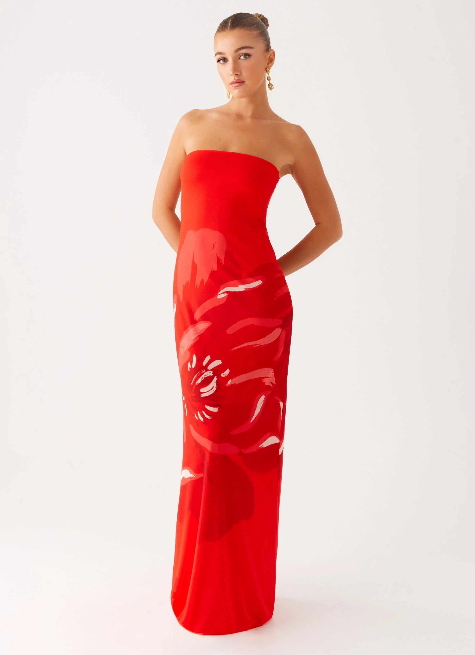 Fabian Maxi Dress - Red