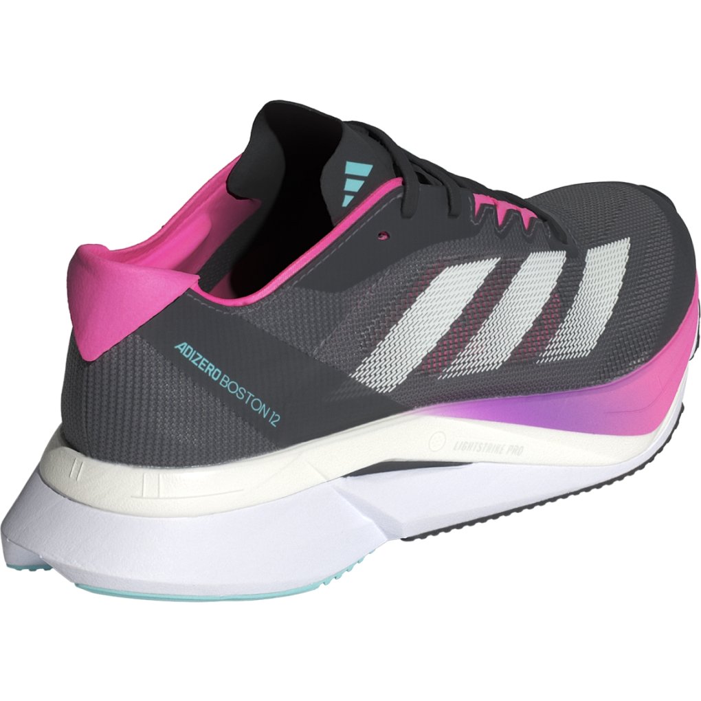 adidas Adizero Boston Boost 12 Running Shoes Women - grey five/crystal jade/lucid pink JI4481