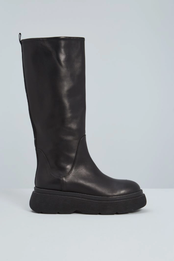 High chunky boots - BLACK