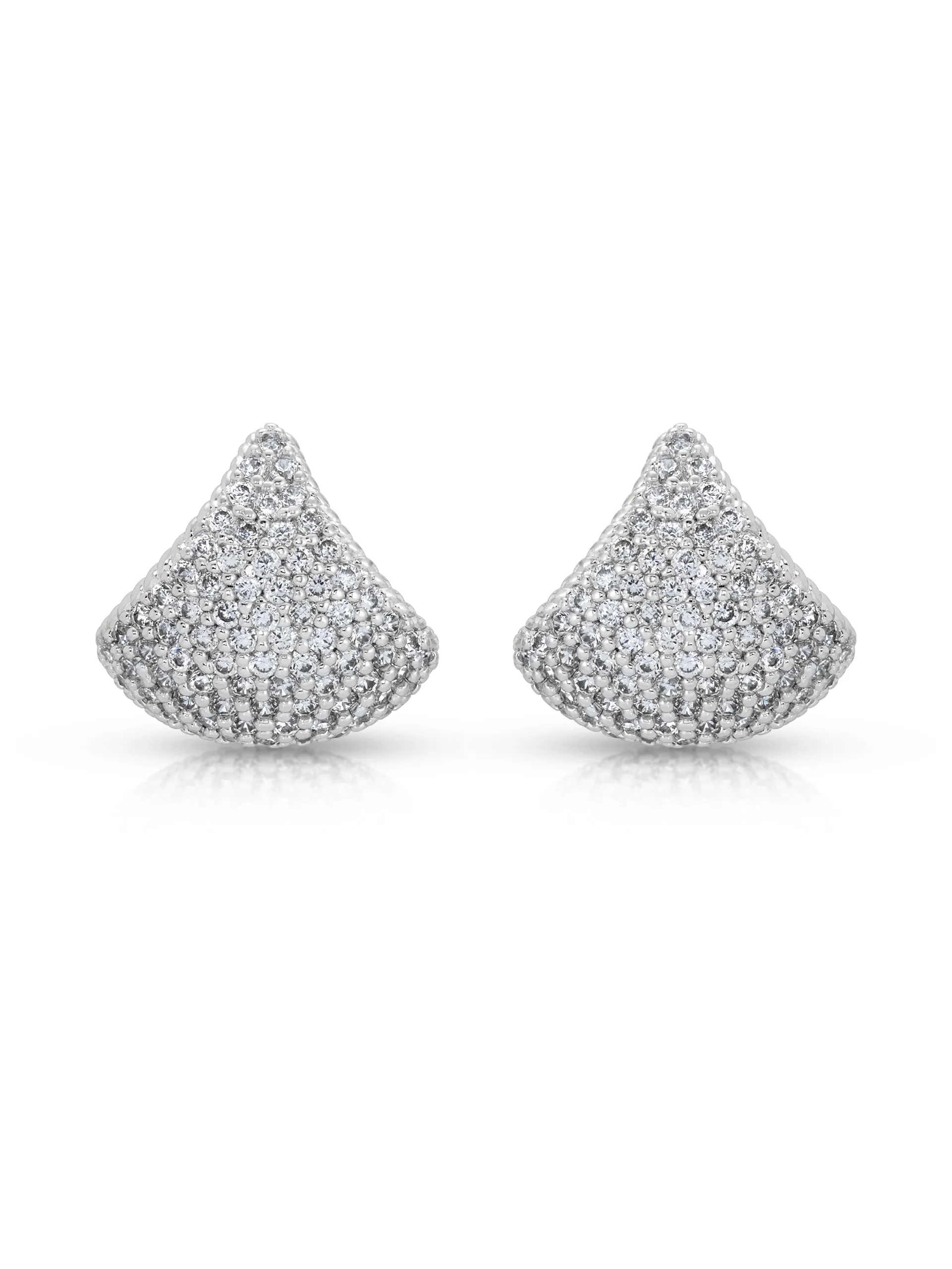 Pavé Encrusted Huggie Hoops