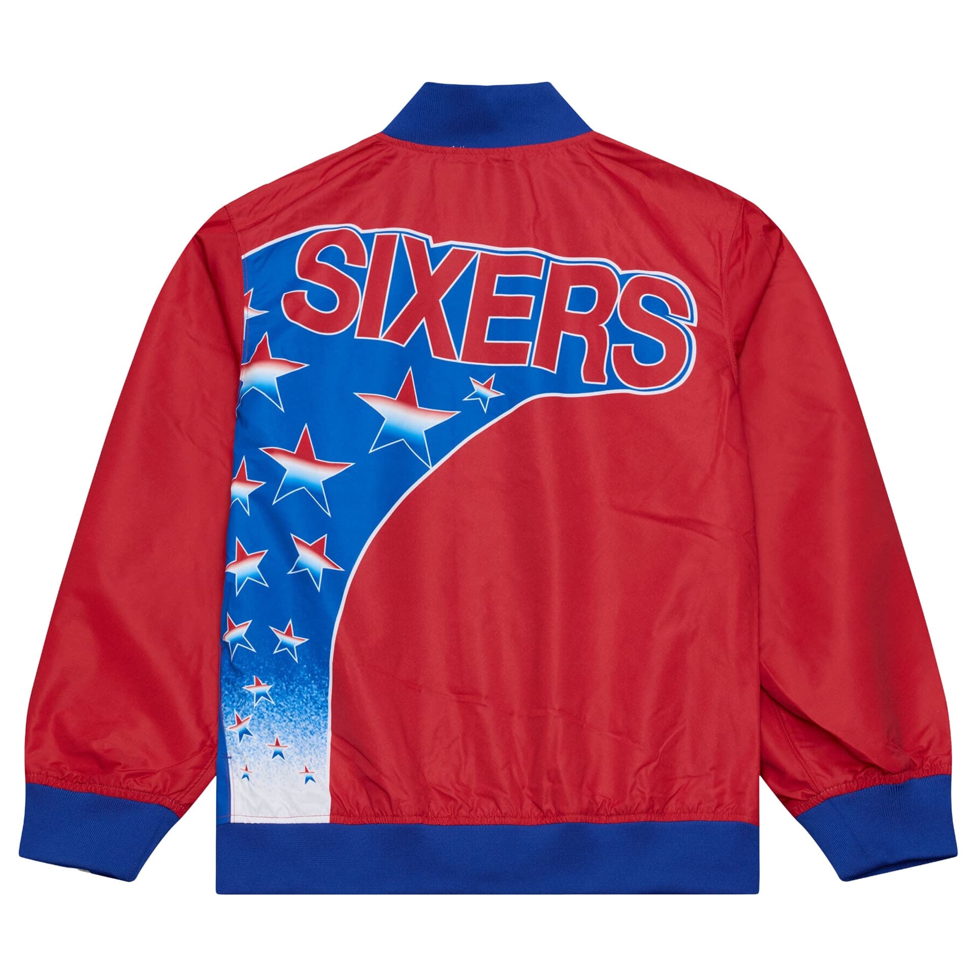 Philadelphia 76ers 1993-94 Authentic Warm Up NBA Jacket Red