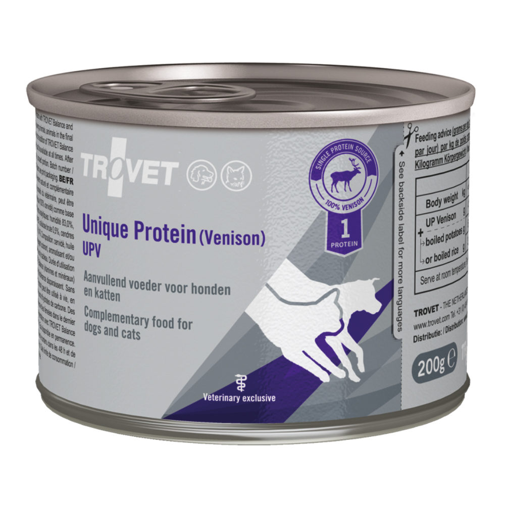 TROVET Unique Protein UPV (Venison) - 6 x 200 g