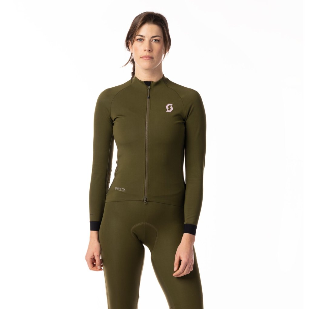 SCOTT RC Pro Warm Gore-Tex Windstopper Jacket Women - fir green/cloud pink