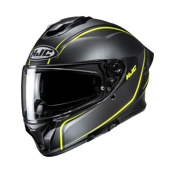 Casque intégral HJC C71 - QUEZ - Gris / JauneRef : HJ1372