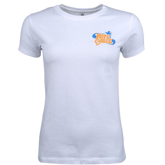 T-Shirt Motoblouz X TMAXFRANCE - FEMME - 20ANS - BlancRef : MB0422