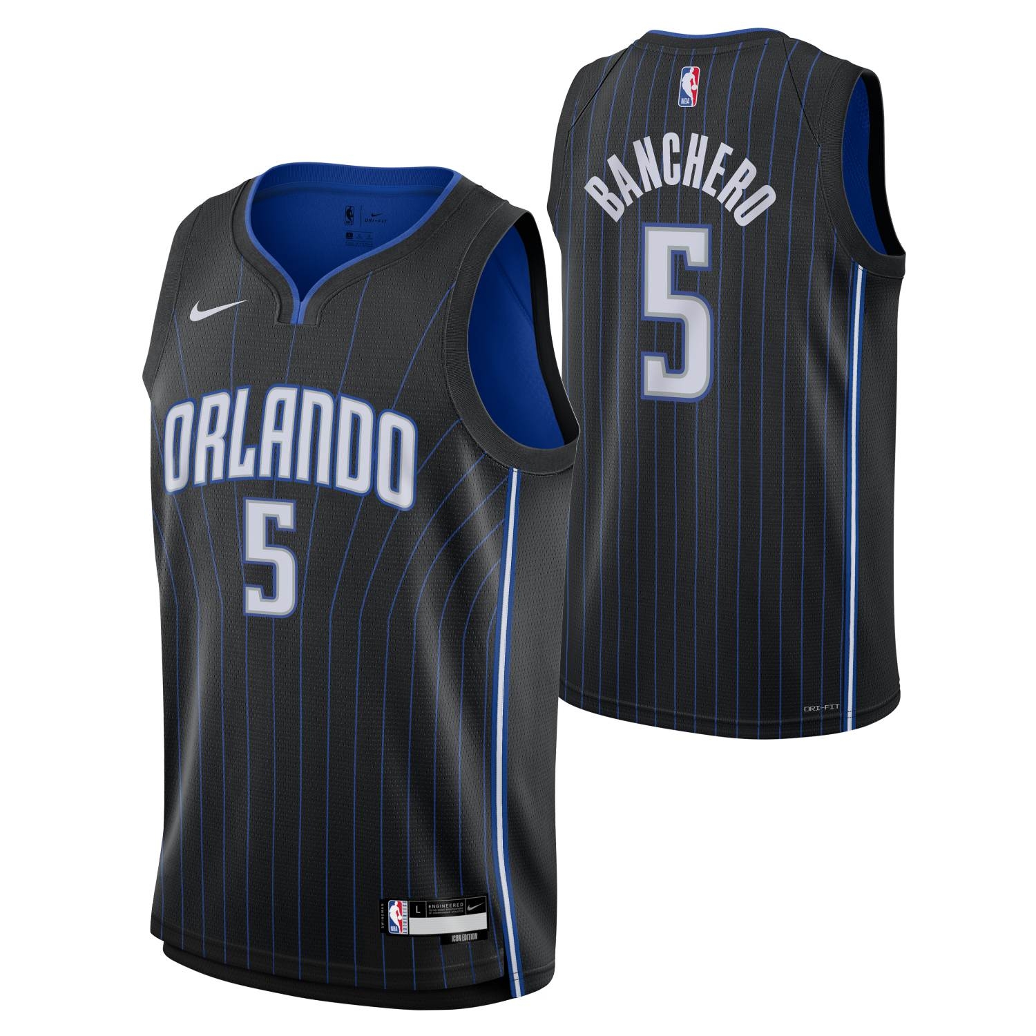 Paolo Banchero #5 Orlando Magic Nike Swingman NBA Jersey Black (YOUTH)