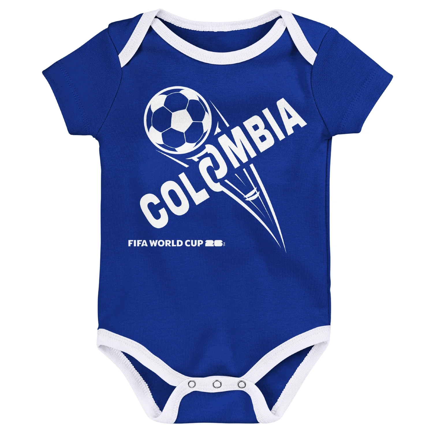 2026 Soccer Fan Collection Colombia Onesie 3 Pack - Infant