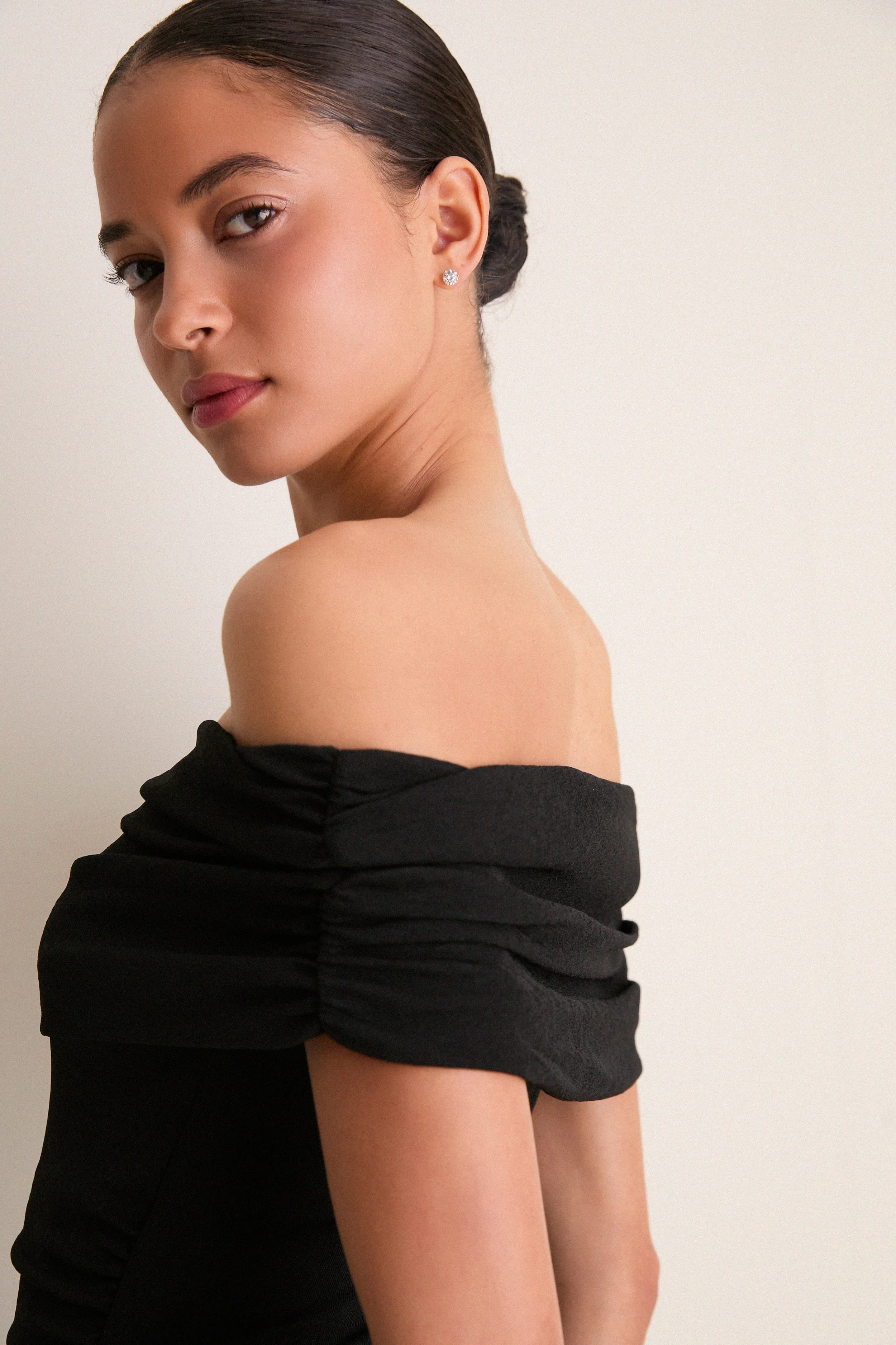 Black Rue Mesh Maxi Dress