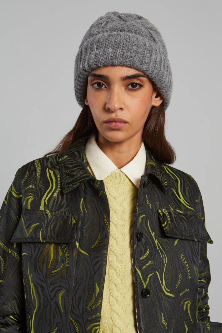 Turn-up beanie hat - GREY