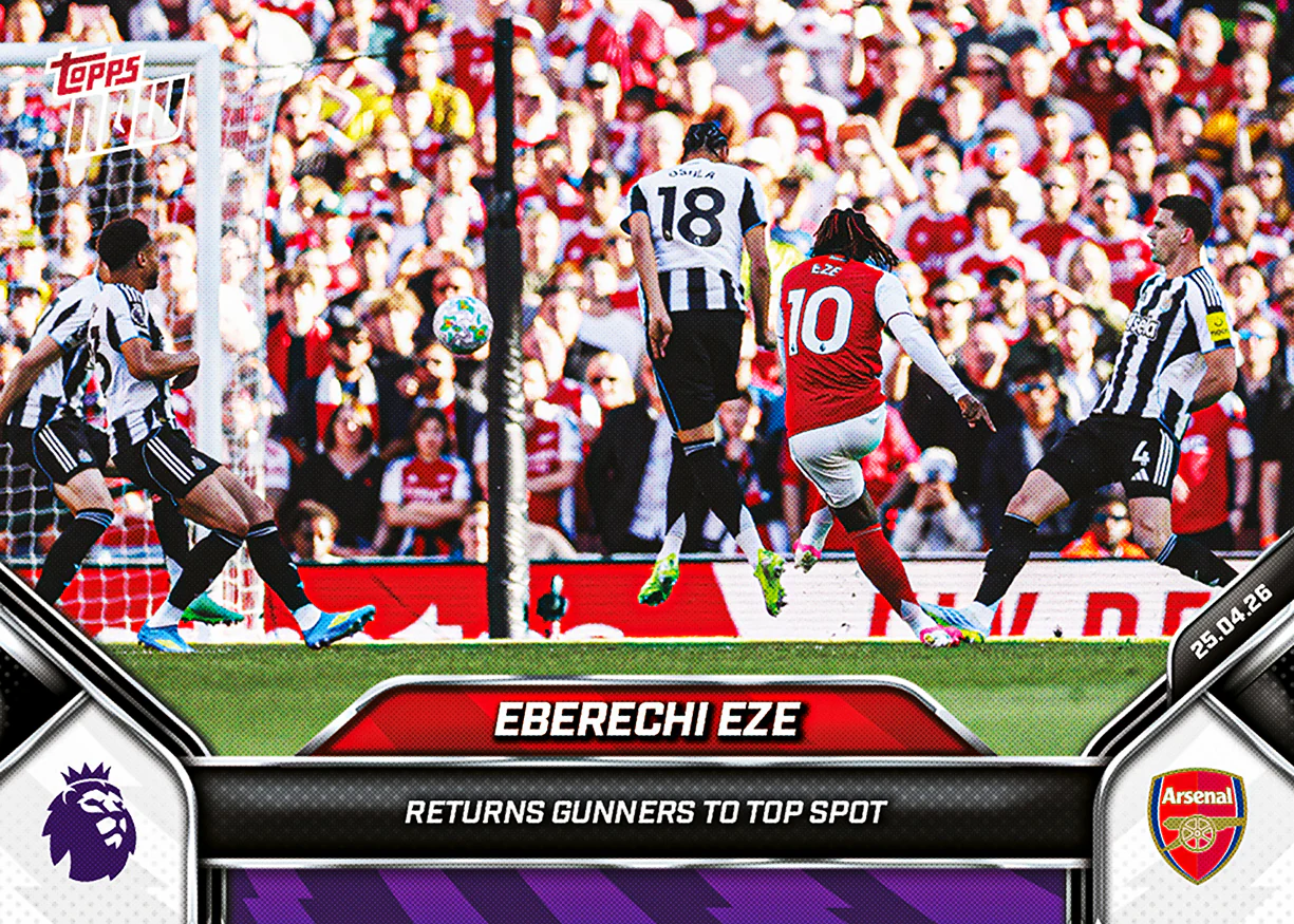 Eberechi Eze - 2025-26 Premier League Topps NOW® - Card 183 - PR: 875