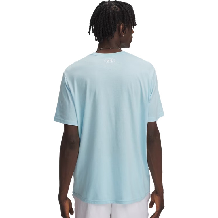 Under Armour UA Sportstyle Left Chest Short Sleeve Shirt Men - Stream/White