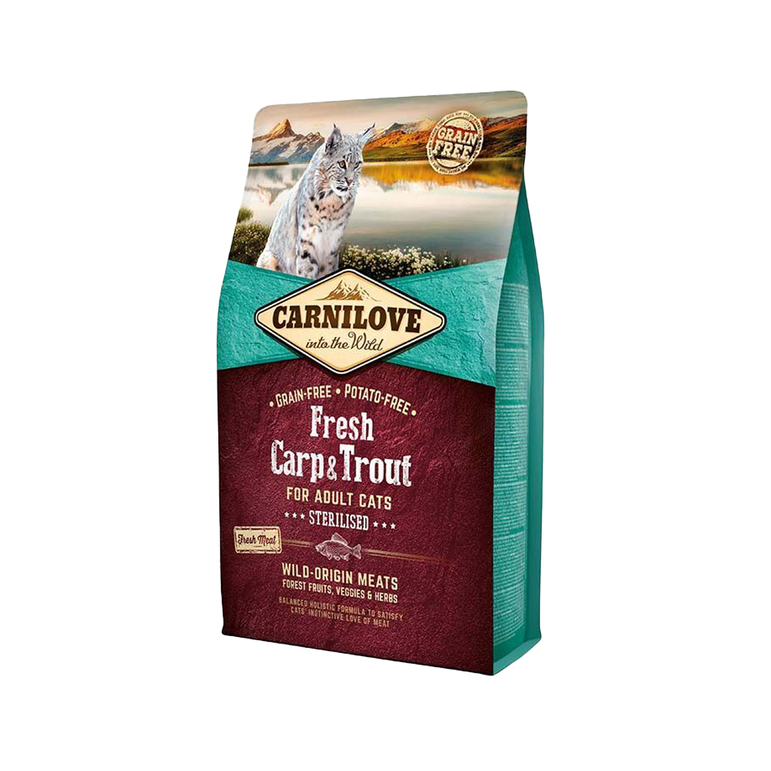 Carnilove Sterilised Cat Food – Carp & Trout - 6 kg