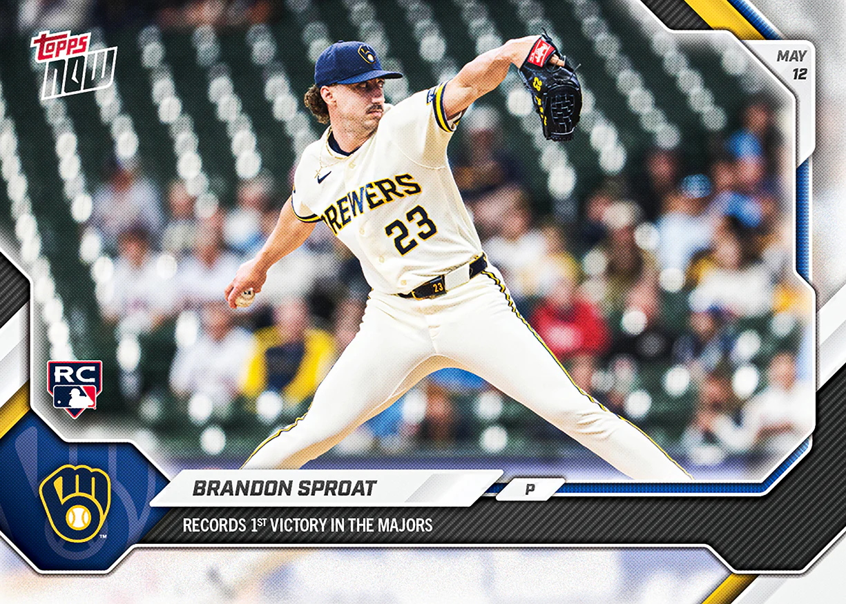 Brandon Sproat - 2026 MLB Topps NOW® - Card 195 - PR: 713