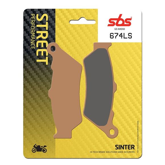 SBS 674LS Sinter Sintered Metal rear brake padsRef : 674LS / 674040