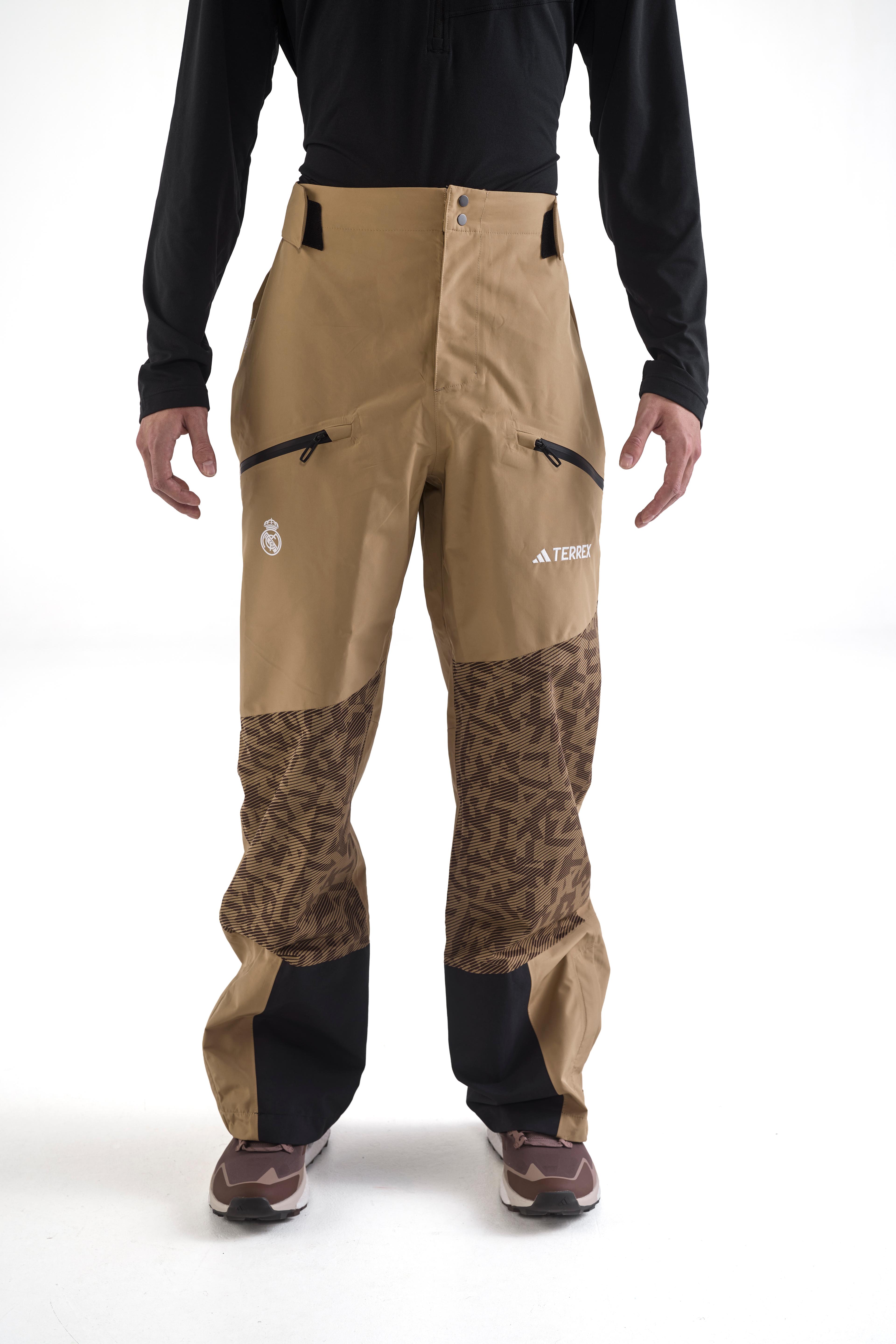Mens adidas Terrex CLIMAPROOF+ Snow Pants Brown