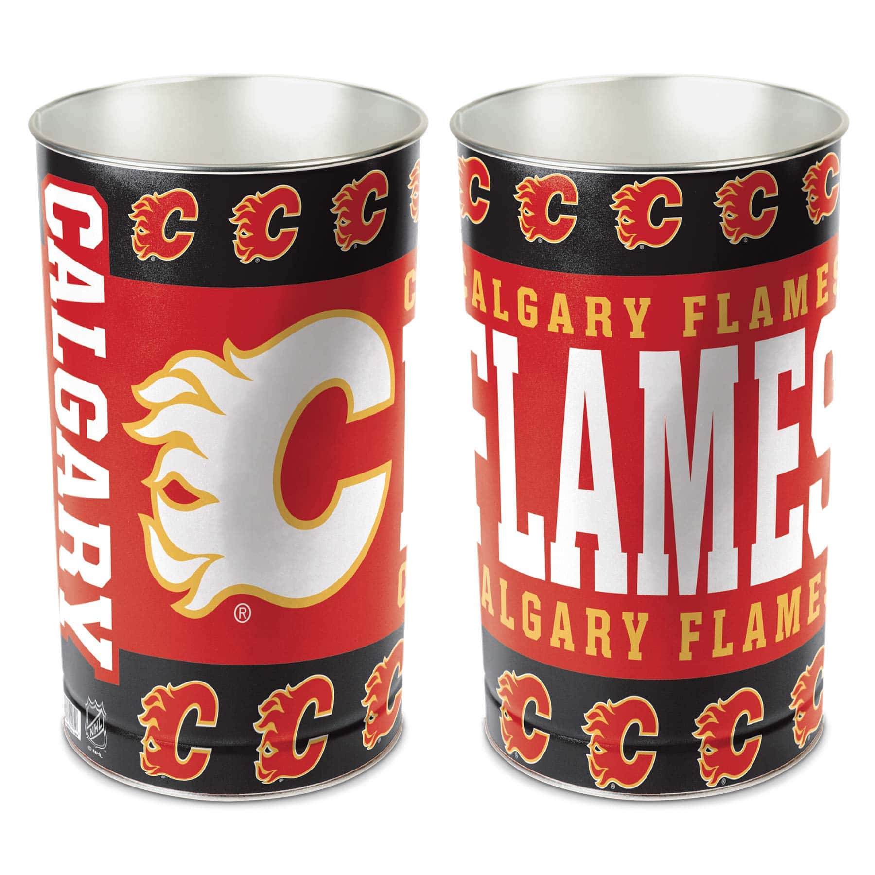 Calgary Flames WinCraft Metal NHL Wastebasket