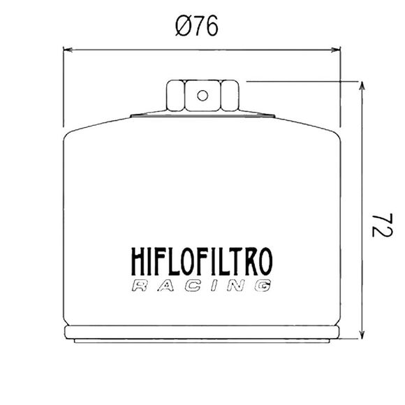 HifloFiltro HF160RC Racing Oil FilterRef: HF0711 / 07120502