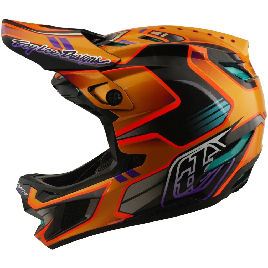 Troy Lee Designs D4 Carbon MIPS Helmet - Crest Gold