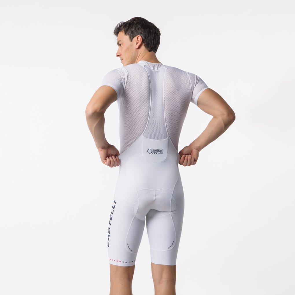 Castelli Free Aero Race S Kit Bibshorts Men - white/black 101