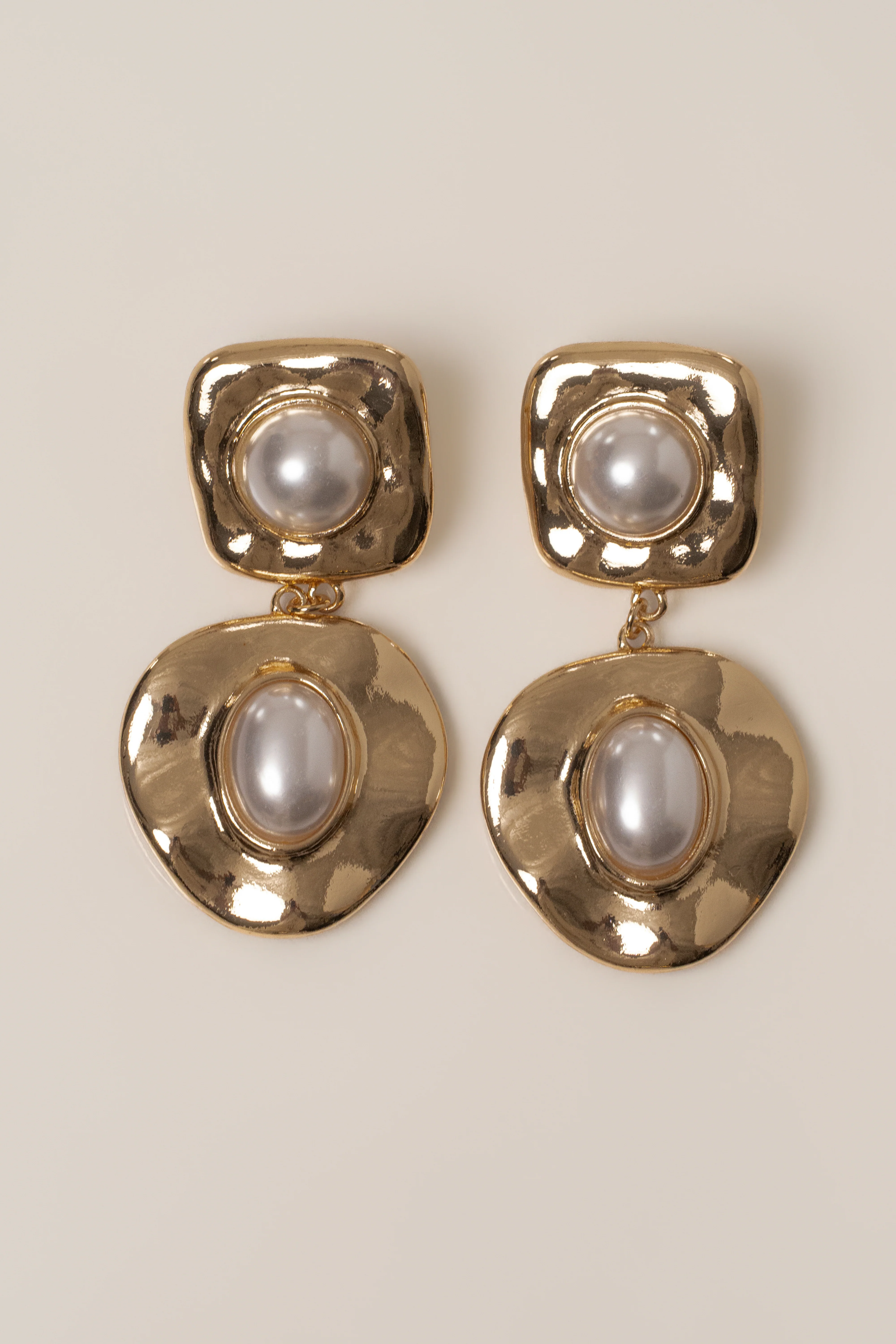 Gold Kai Pearl Dangle Earrings