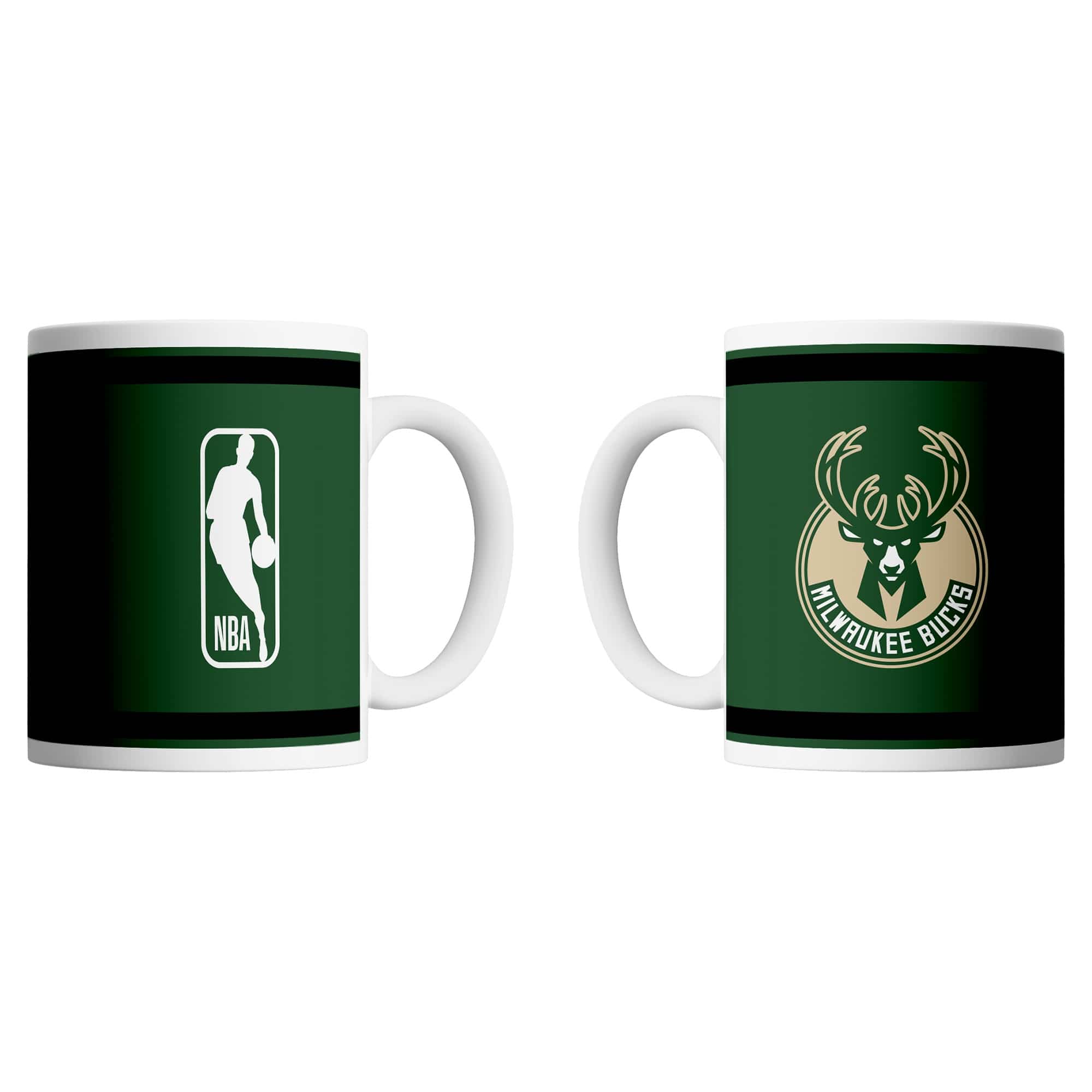 Milwaukee Bucks Logo & Shield NBA Mug (330 ml)