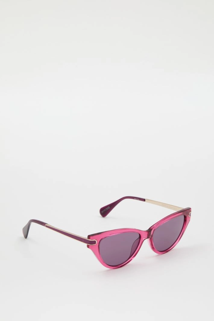 Cat-eye sunglasses - FUCHSIA